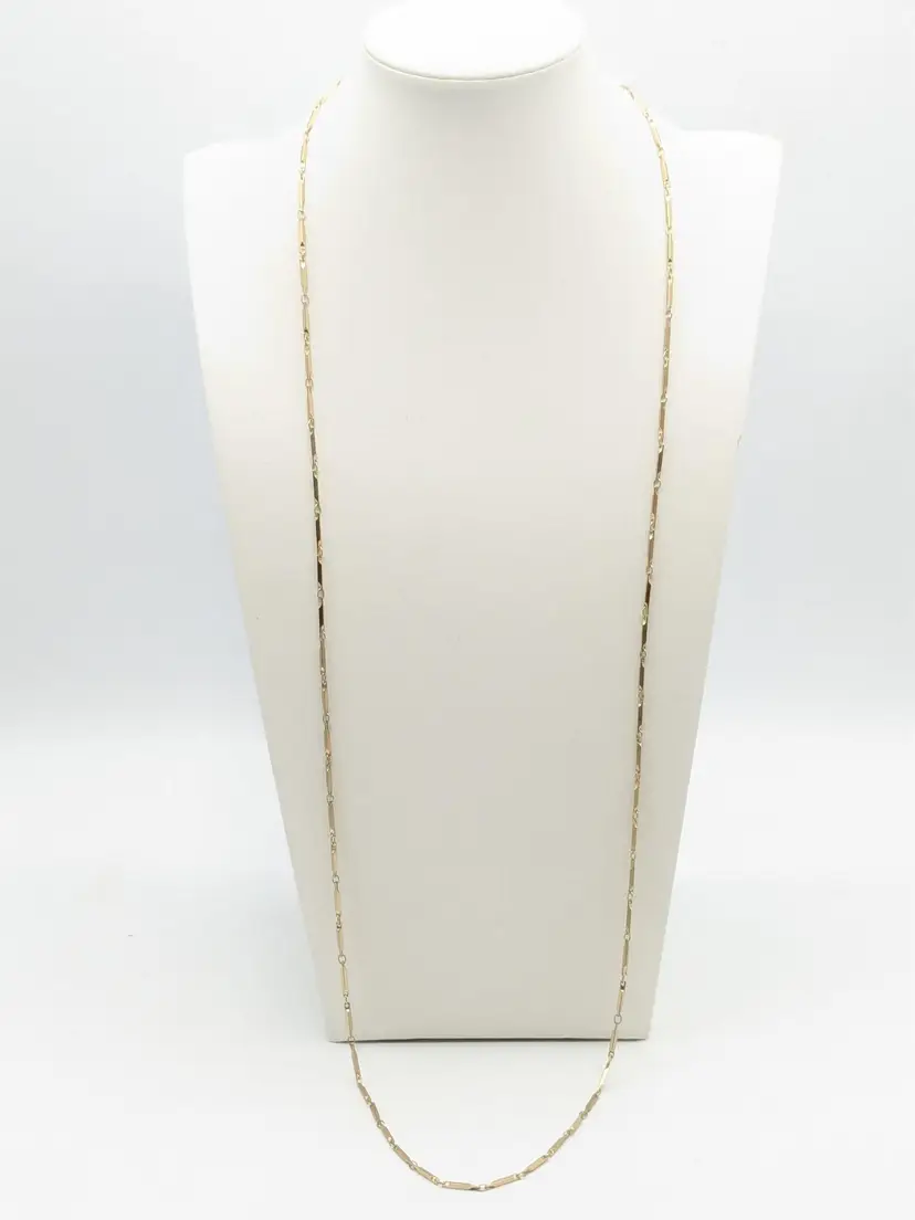 Banana Republic Gold Tone Link Chain Necklace
