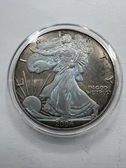 #40.  2004 American Eagle Walking Liberty .999Fine Silver 1 Oz