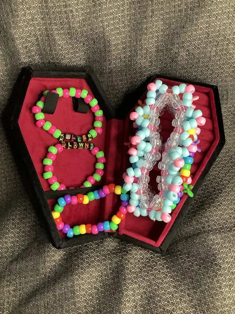 Killer Klowns inspired kandi set  