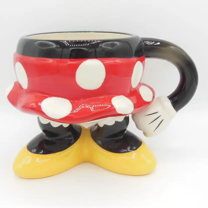 Vintage DISNEY PARKS Minnie Mouse Figural Ceramic Coffee / Tea Mug