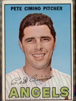 1967 Topps #34 Pete Cimino - (pk3) - California Angels