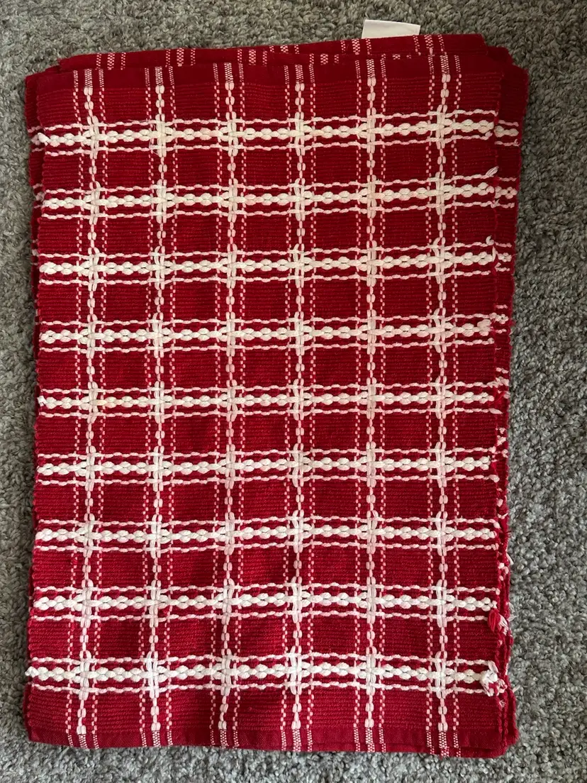 4 Park Design Red & White Plaid Placemats