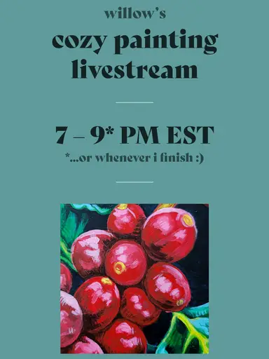 cozy painting live – 8/9