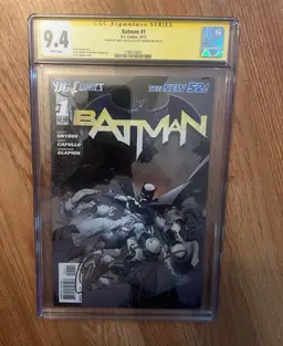 Batman 1 CGC 9.4 SIGNED by Capullo And Snyder