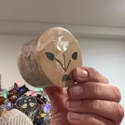 Round Lidded MOP Inlay Round Trinket Box 1.5”