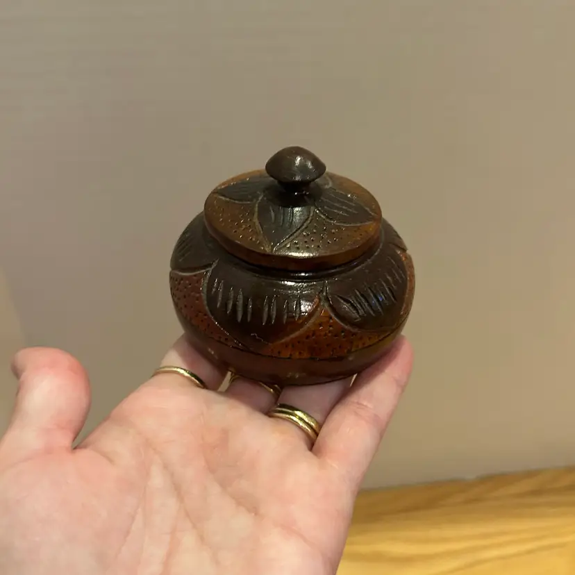 Small Wooden Trinket Box