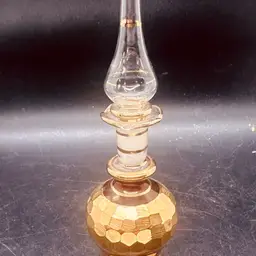 33. vtg 1980S gOLD eGYPTIAN pERFUME bOTTLE