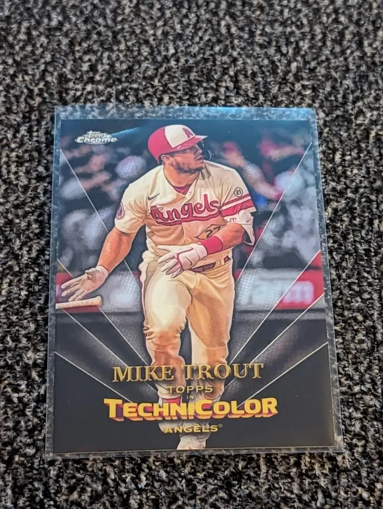 2023 Topps Chrome Technicolor Mike Trout - Los Angeles Angels MINT