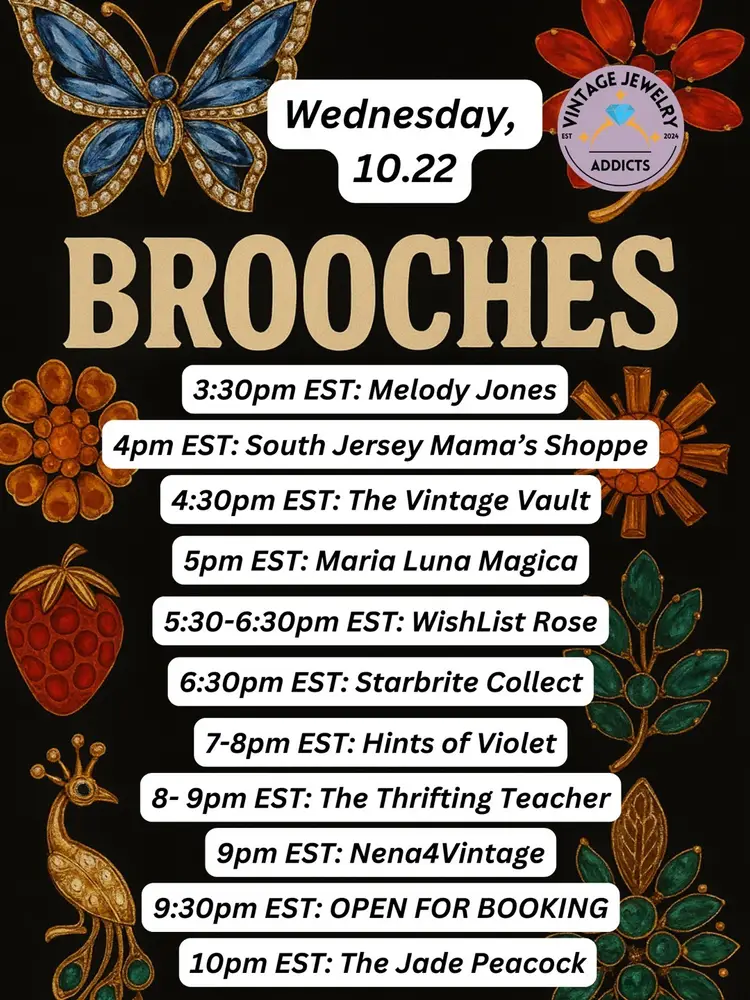 Brooches Kick Off 