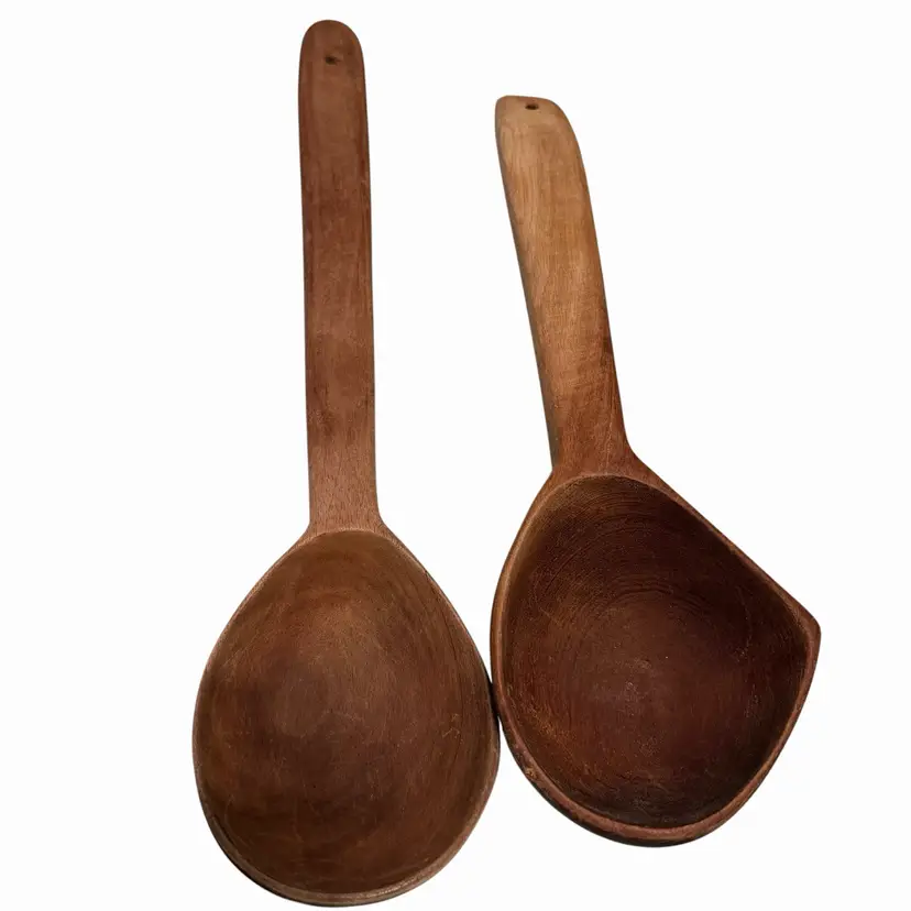 Primitive Hand Carved Wooden Spoons Butter Paddles Rustic Home Decor Farmhouse Kitchen