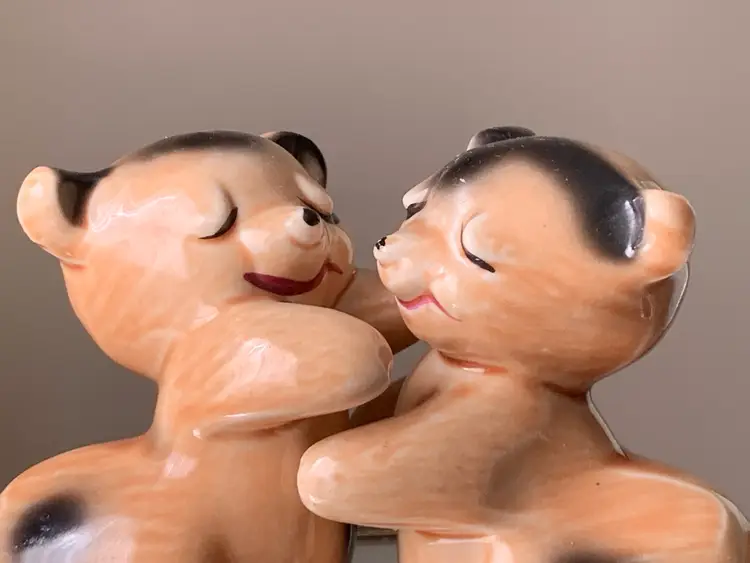 Van Tellingen Bear Hug Salt And Pepper Shakers 