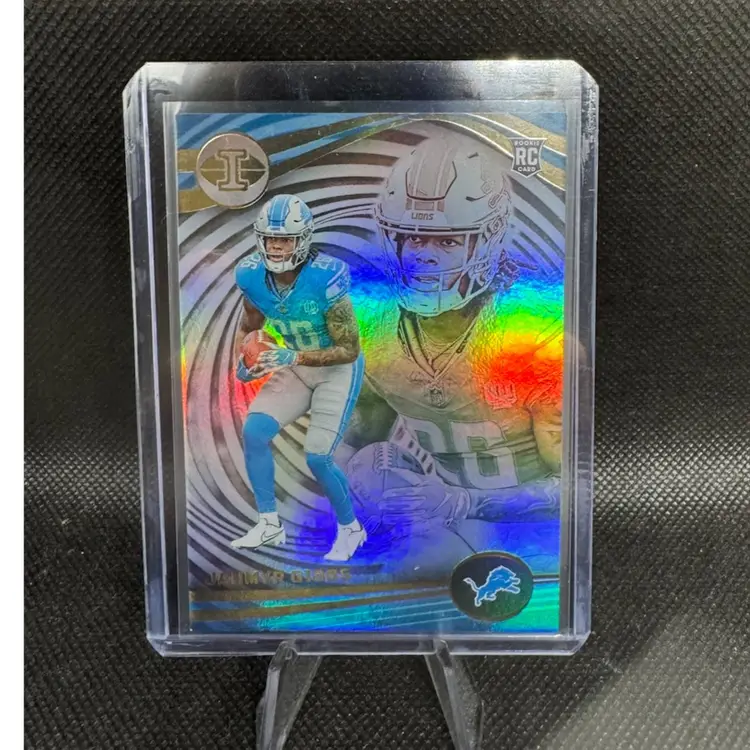 Jahmyr Gibbs 2023 Panini Illusions RC #38 Auto Error Detroit Lions