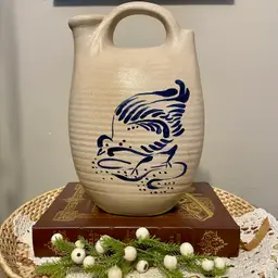 Royal Haeger Vintage Chicken Motif Pottery Jug
