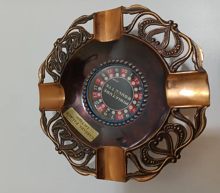 Caesars Palace Miniature Roulette Wheel  Las Vegas Souvenir