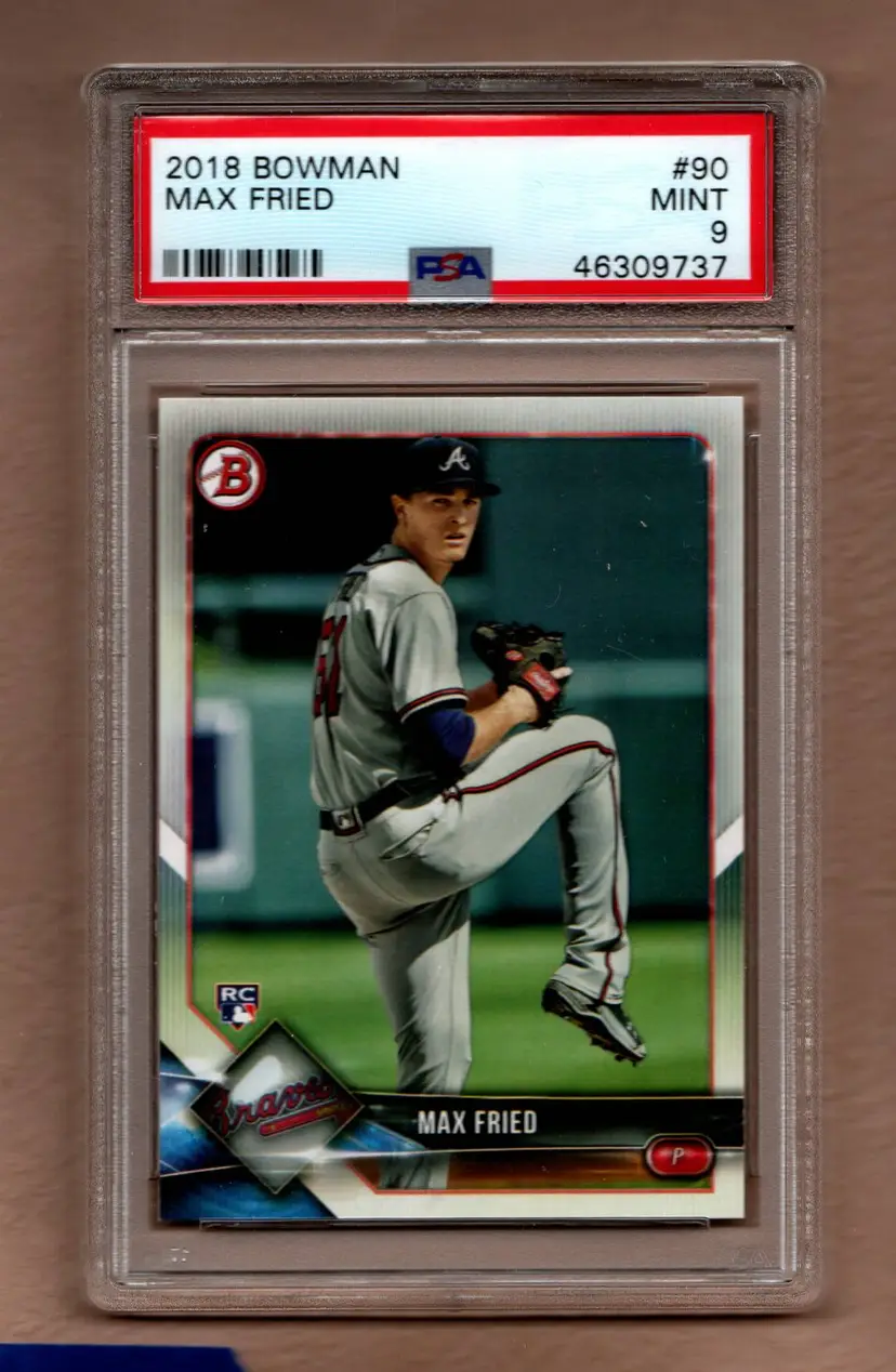 Max Fried 2018 Bowman #90 PSA 9 Mint Atlanta Braves RC