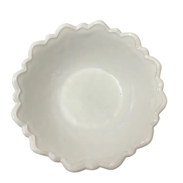 Indiana Glass Wild Rose Milk Glass Bowl