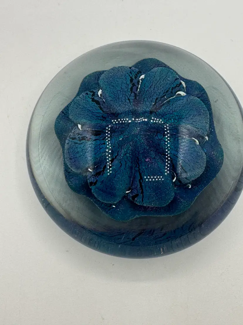 Robert Eickholt 1996 Dichroic Sea Urchin Paperweight