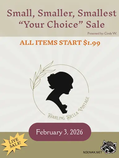 STARTING AFTER COFFEE CHAT - Vintage Smalls Variety Sale