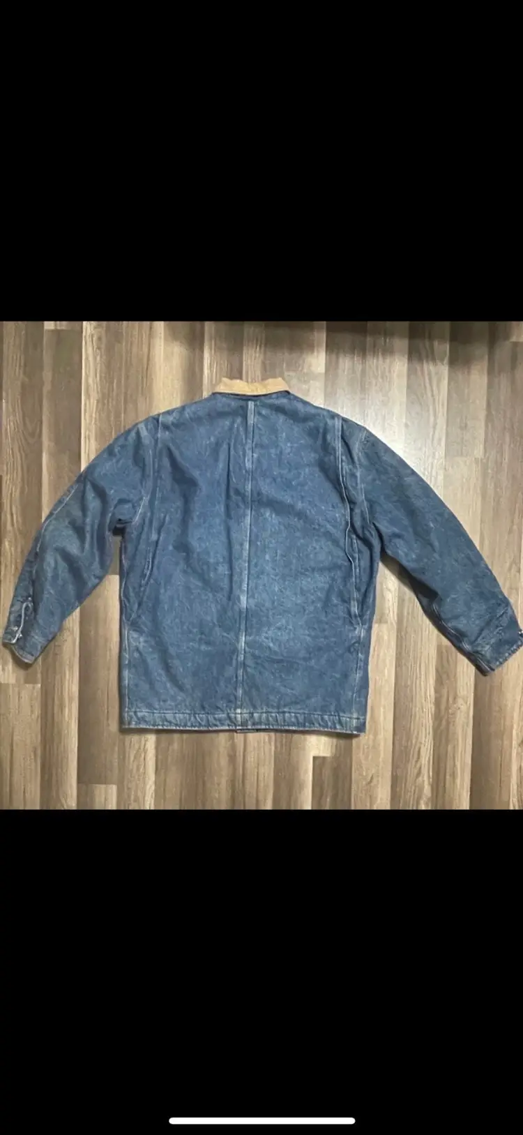 Vintage 80s Polo Ralph Lauren Denim Utility Jacket Mens Large