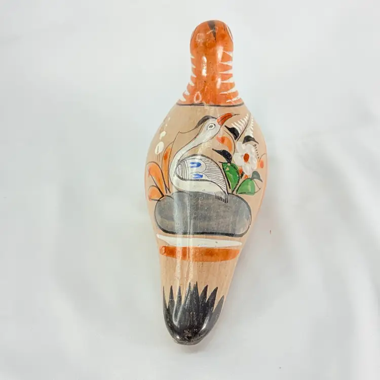 Tonala Mexican Folk Art Pottery Bird