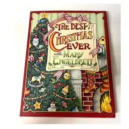 'The Best Christmas Ever with Mary Engelbreit' Festive Holidays Decor Illustration Hardcover Book 2003