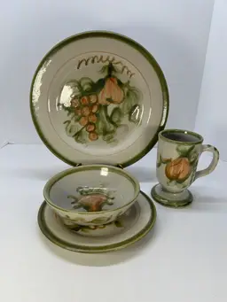 John B Taylor Louisville Stoneware Pottery 4 Pc Set Lot #1