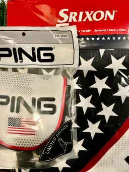 Patriotic bundle!!! Srixon towel and Ping putter cover