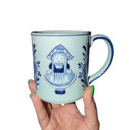 Bosman vintage Delft Blue ceramic mug