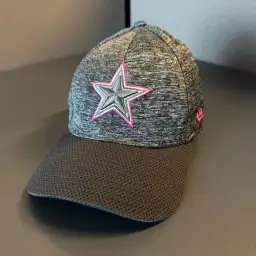Dallas Cowboys New Era Fitted Breast Cancer Awareness Pink Ribbon NFL Hat Unisex