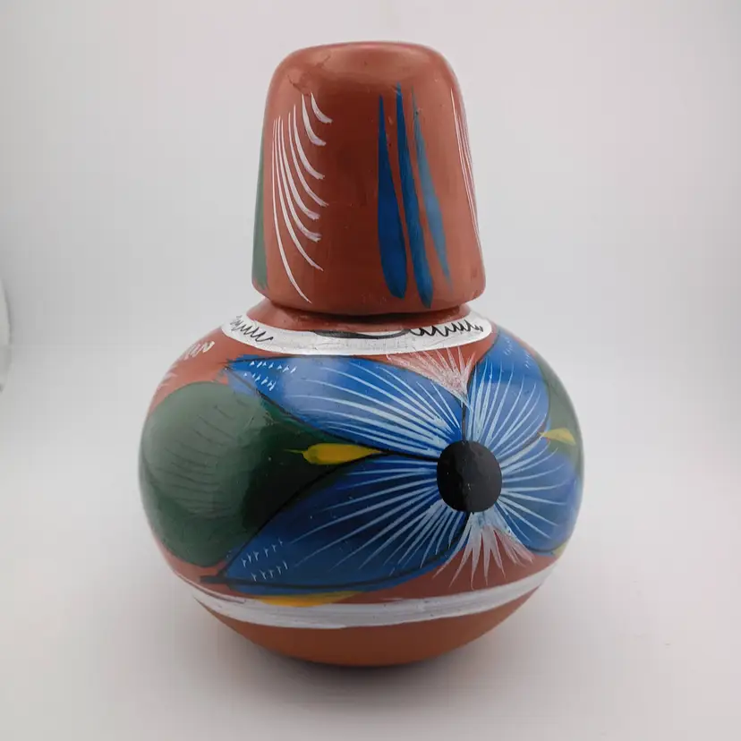 Mexican redware tumble up
