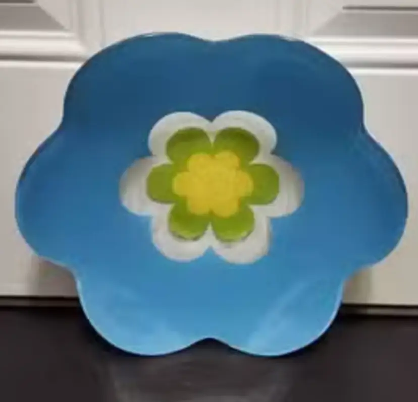 Fused Glass Flower Bowl/Dish.  Likely Part of the Villeroy & Boch "Wonderful World