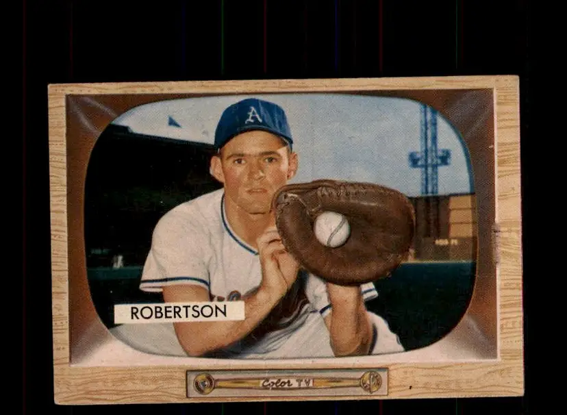 1955 Bowman #5 Jim Robertson - (pk-tl3) - Kansas City Athletics