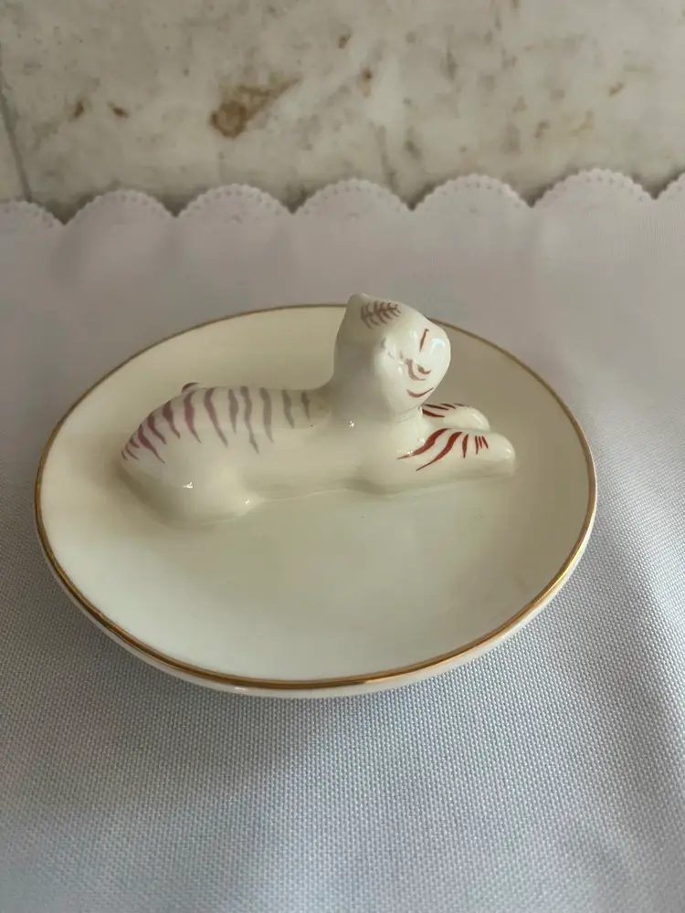Tiger Ceramic Trinket Dish