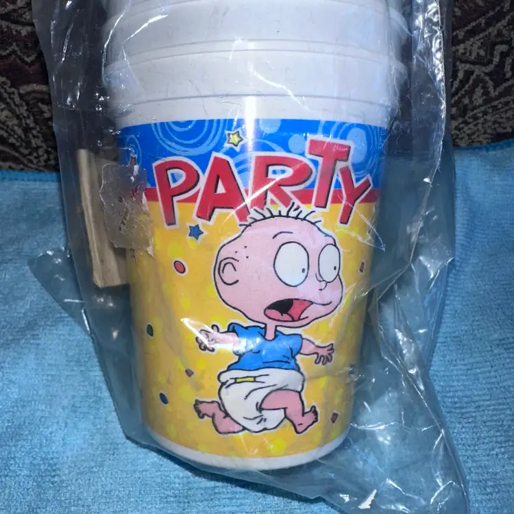 RARE Vintage NOS 1998 Rugrats 17Oz Plastic 12”Stadium Cups Pack Of 12