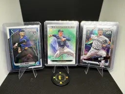 2024 Bryan Woo RC Lot Cosmic, Inception, Bowman Chrome Seattle Mariners