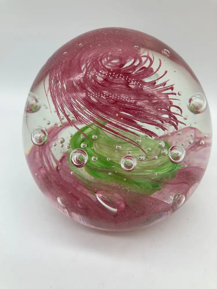 Pink and Green Dynasty Gallery Heirloom Collectibles Large Paperweight