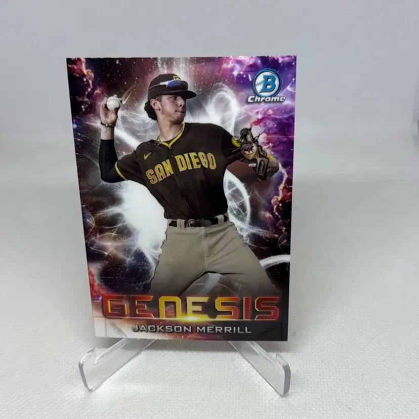 2021 BOWMAN DRAFT GENESIS #GNS19 JACKSON MERRILL SAN Diego Padres