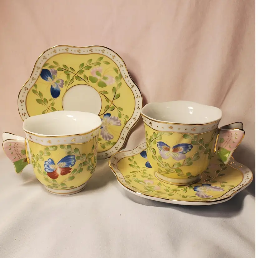 Formalities By Baum Bros. Butterfly Garden 4 Pc Tea Set