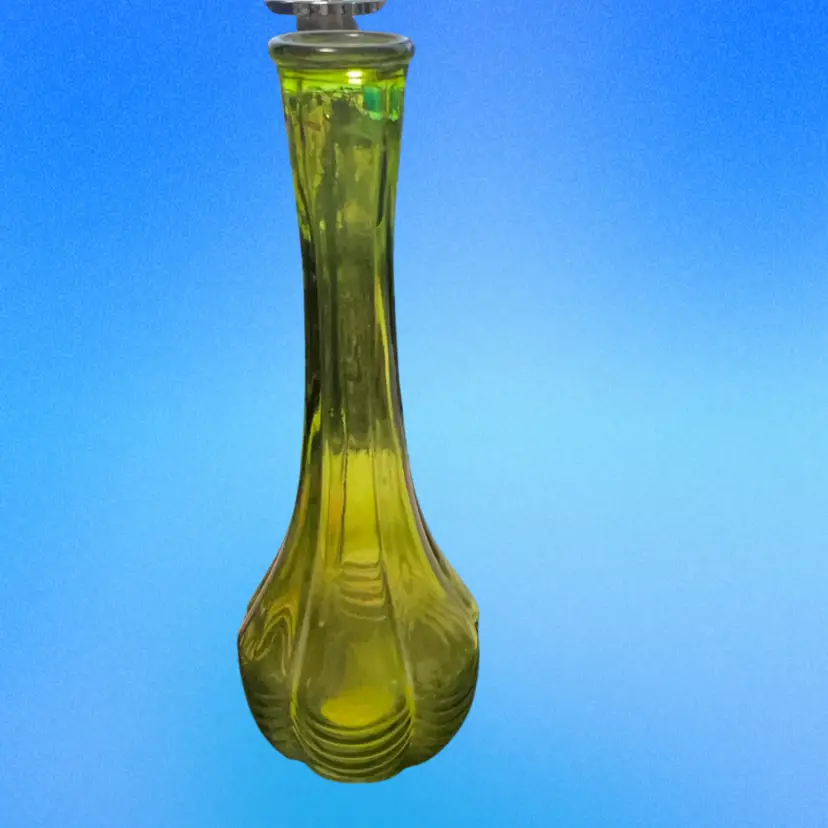 Vintage Avon Avocado Green Vase
