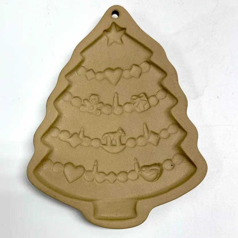 Vintage Brown Bag Cookie Art Christmas Tree Cookie Mold 1986 Hill Design