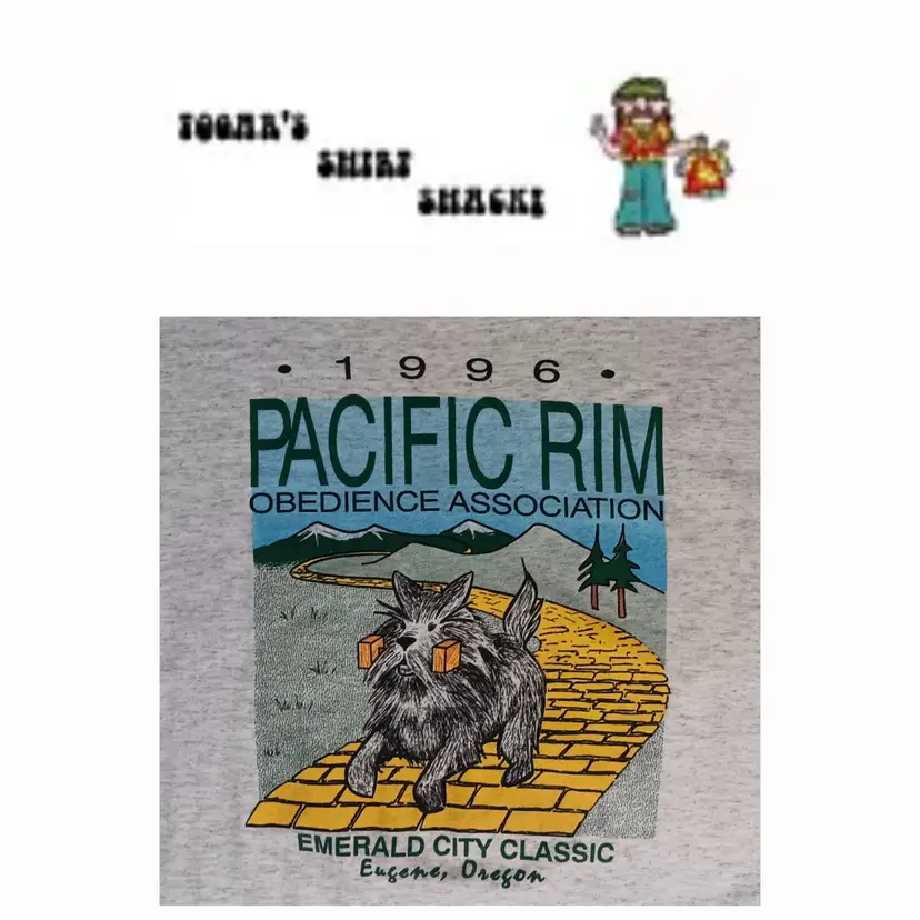 vintage single stitch Dog Obedience Association t-shirt Oregon puppy animal