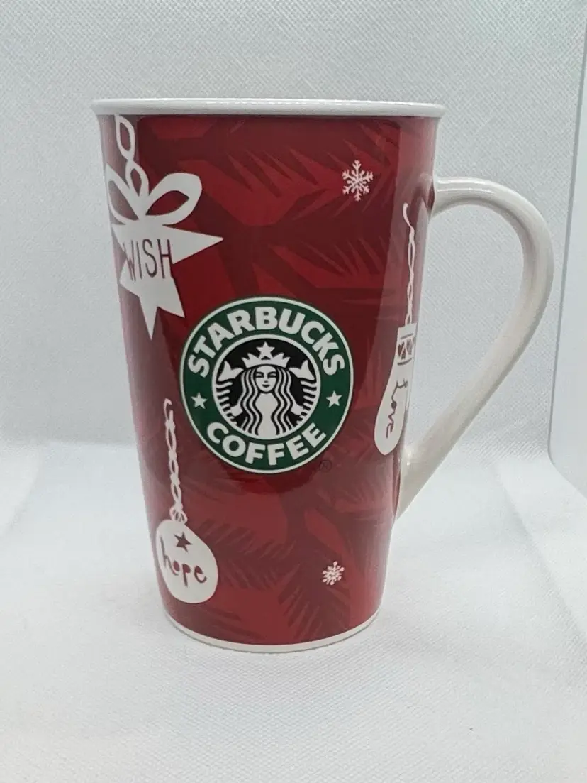 Starbucks Christmas Bone China Coffee Mug Dated 2009