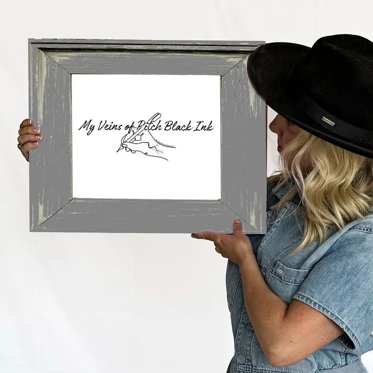 Veins of Pitch Black Ink -Taylor Swift Inspired Framed Wall Art-Song Lyric-Tortured Poets Department