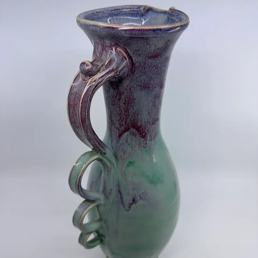 STUNNING Artist Jason Silverman Pottery Decorative Jug 14.5” TALL!!