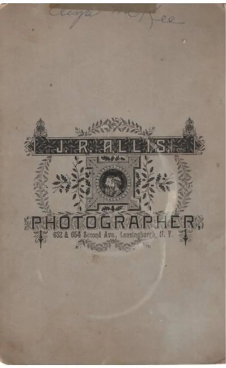 Meet Eliza McKee From Lansingburgh NY 1890s Studio Info