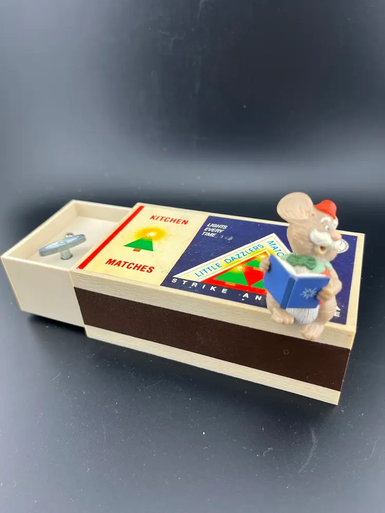 Vintage Hallmark 1984 "Christmas Match Box" Music Box