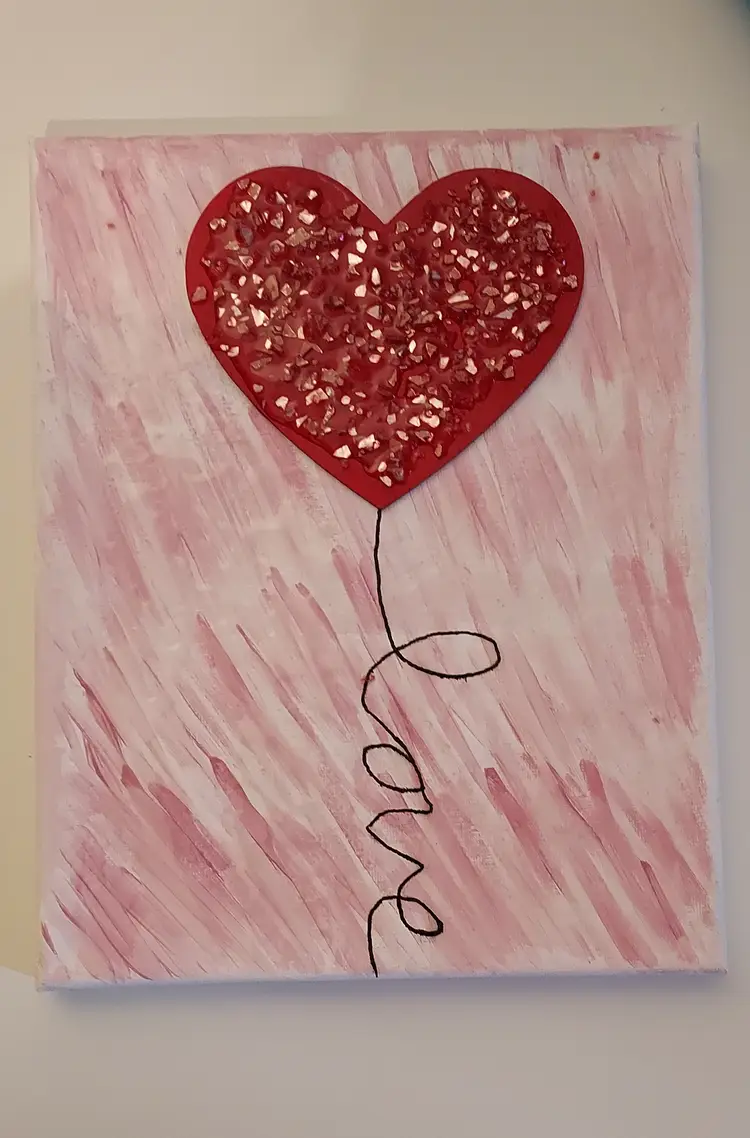 Resin Art Painting Love Balloon