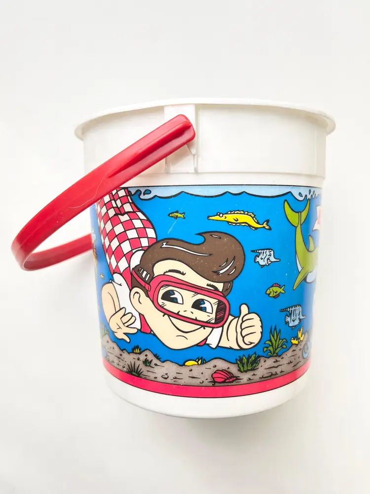 Big Boy Restaurant Advertising Bucket Beach Toy