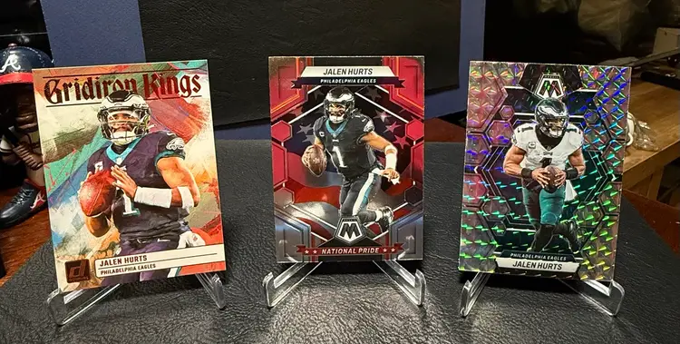 Jalen Hurts 2023 Mosaic National Pride #252 Mosaic Prizm 192 Gridiron Kings GK14