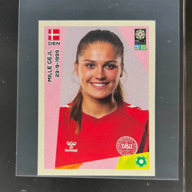 Mille Gejl 2023 Panini Women’s World Cup Sticker Denmark Soccer Card